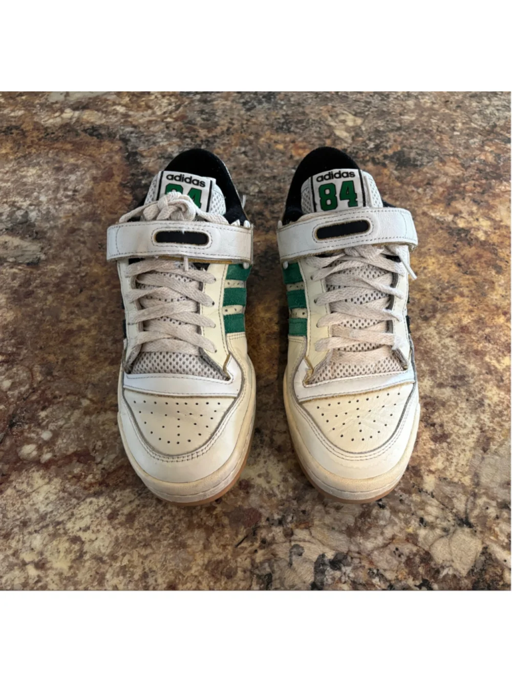 Adidas Forum 84 Low Celtics GX9058 Men’s 7.5 White Black Green Sneakers